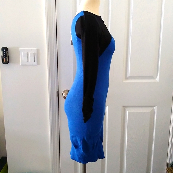 Planet Gold Asymmetrical Sweater Dress - Picture 4 of 7